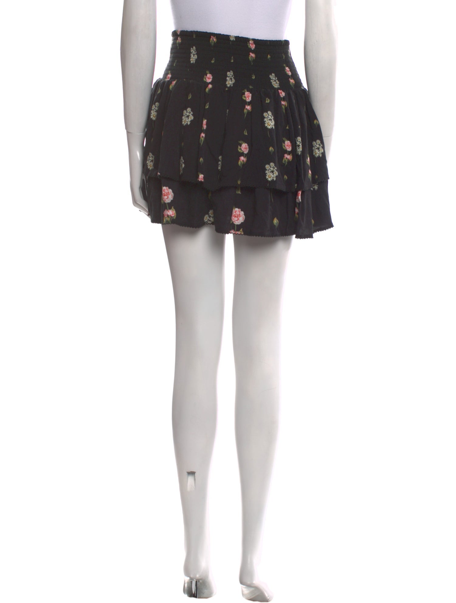 Agua Bendita Floral Print Mini Skirt